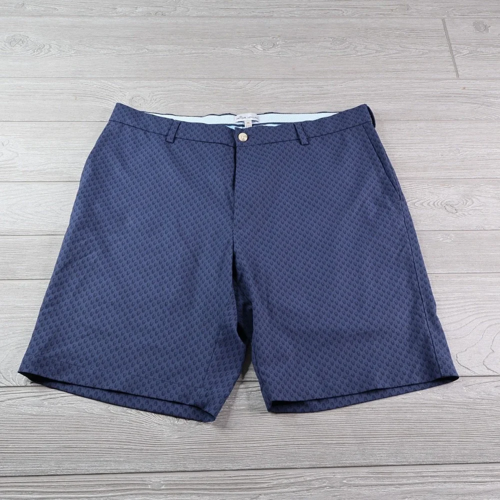 Peter Millar Carrboro Skull Performance Short Men's 35 All Over Print Golf